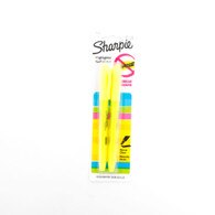 Fluorescent Yellow, Sharpie, Chisel Tip, Highlighter, 2 Pack